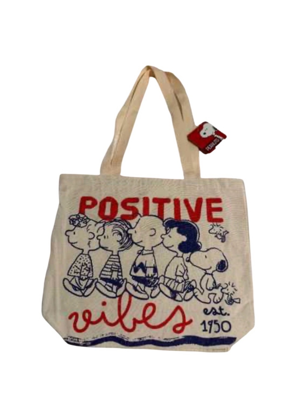 Peanuts "Positive Vibes" Tote Bag - NWT **